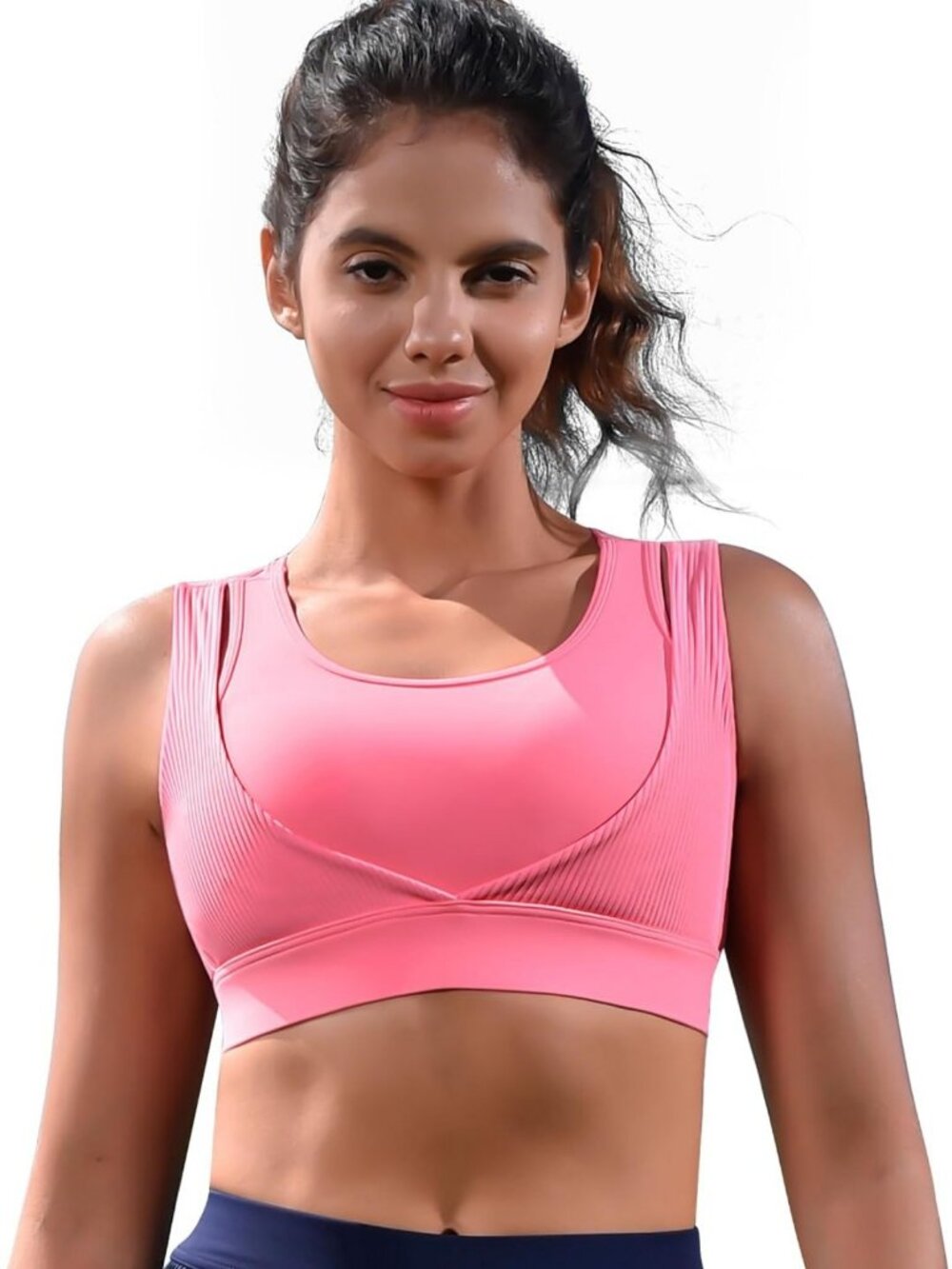 High Support Racerback Sports Bras for Women - Comfortable Activewear Top